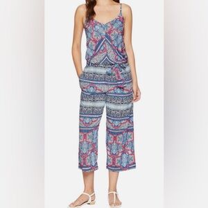 Tommy Bahama Multicolored Riviera Tiles Crop Jumpsuit